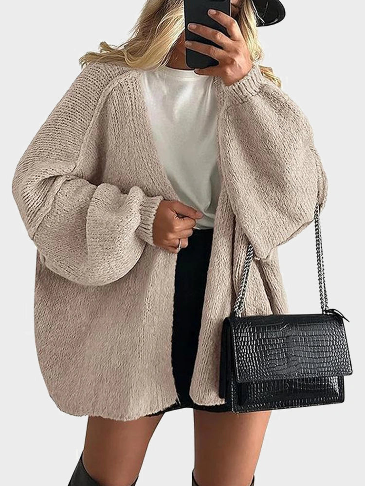 MAGIC CURVE Women’s Oversized Knit Cardigan Sweater