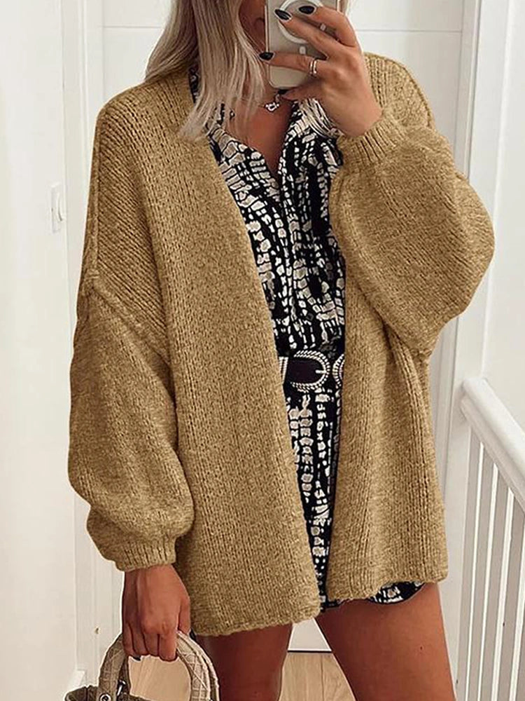 MAGIC CURVE Women’s Oversized Knit Cardigan Sweater