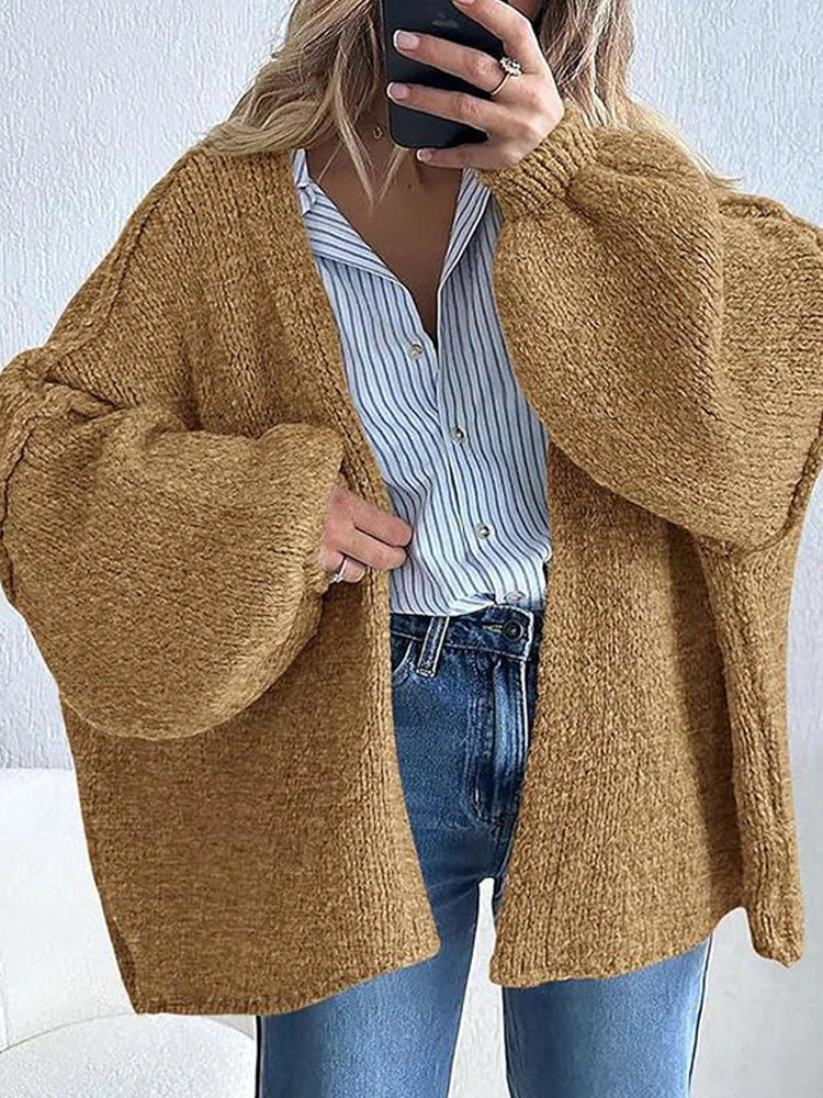 MAGIC CURVE Women’s Oversized Knit Cardigan Sweater