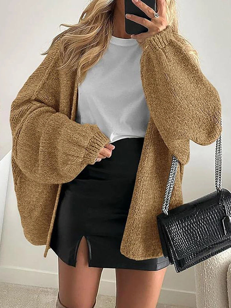 MAGIC CURVE Women’s Oversized Knit Cardigan Sweater