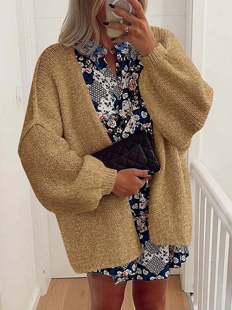 MAGIC CURVE Women’s Oversized Knit Cardigan Sweater