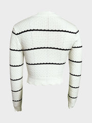 Striped long-sleeved slim fit autumn and winter new pullover sweater