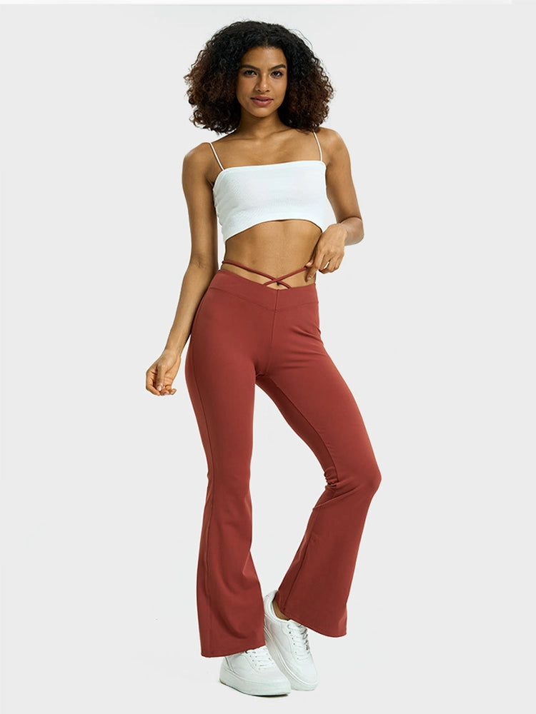 MAGIC CURVE High-Stretch V-Waist Tie Leggings