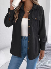 MAGIC CURVE Women’s Solid Corduroy Shirt Jacket