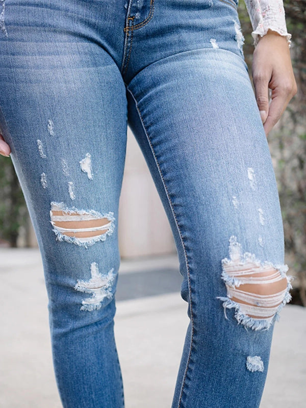 Judy Blue Amery Destroy Hem Skinny Jeans