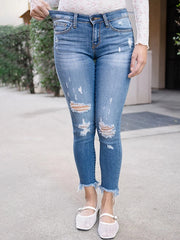 Judy Blue Amery Destroy Hem Skinny Jeans
