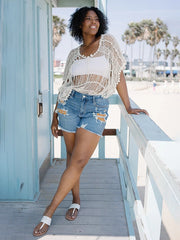 Judy Blue Jenah Printed Pocket Lining Shorts-PLUS